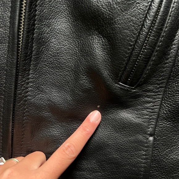 First Classics Black Leather Motorcycle Biker Jacket Women’s M Removable Lining - Picture 13 of 16